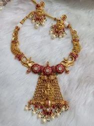 High Brass Gold Necklace Set
