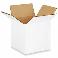 White Corrugated Box