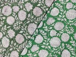 Floral Indian Jaipuri Block Printed Cotton Fabric
