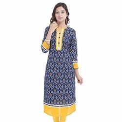 Ladies Long Printed Kurti