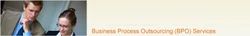 Business Process Outsourcing (Bpo) Services