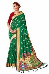 Wedding Wear Jacquard Silk Saree