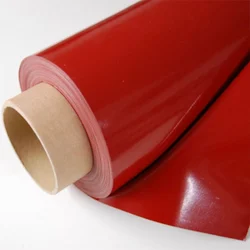 Red Silicone Coated Fiberglass Fabric