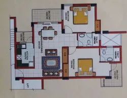 1170 Sq.Ft. - 2 BHK Flat For Sale In Pearl Court, Ramprastha Greens Vaishali