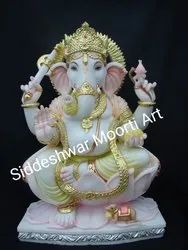 White Marble Ganesh Statue