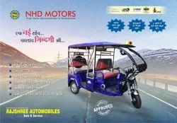Blue NHD Super Pro MS Battery Operated E Rickshaw