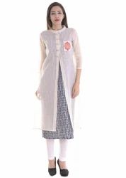 Kurtis From India New Stylish Designer White Cotton Kurti For Women And Girls