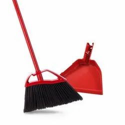 Long Handle Floor Broom With Dust Pan