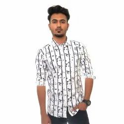 Mens Designer Casual Wear Printed Shirt