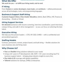Recruitment And Staffing Solution Service