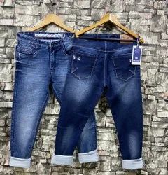 Mens Casual Wear Blue Denim Jeans