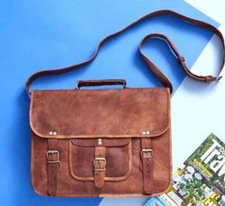 Vintage Leather Bag, Laptop Bag, Messenger Bag, Handmade Leather Bag