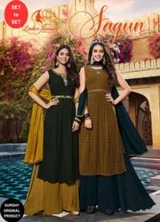 Designer Party Wear Sharara Suit