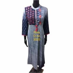 Party Wear Collar Neck Kurti