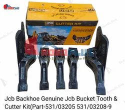 Jcb Backhoe Genuine Jcb Bucket Tooth & Cutter Kit (Part- 531/03205 531/03208 -9)