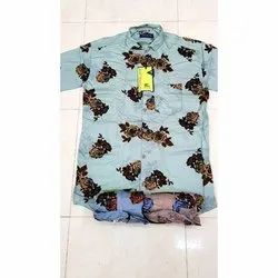 Mens Cotton Printed Shirt