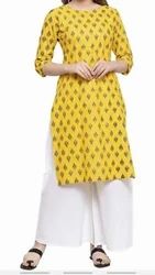 Designer Printed Kurti Palazzo