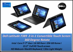 Dell Latitude 7389 2-In-1 Convertible Touchscreen (360 Degree Rotate ) Laptop