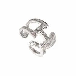 92.5 Sterling Silver CZ Ring