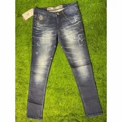 Mens Faded Denim Jeans