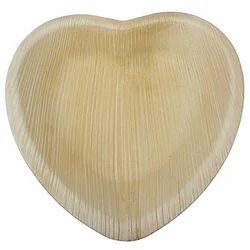 Heart Shaped Areca Leaf Plate