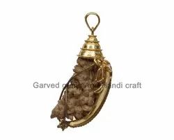 Rudraksha one mukhiwith golden ganesh pendant
