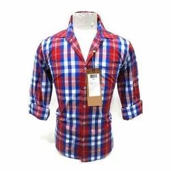 Collar Checked Men's Shirts