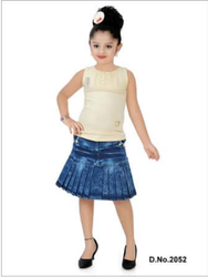 Denim Skirt With Top