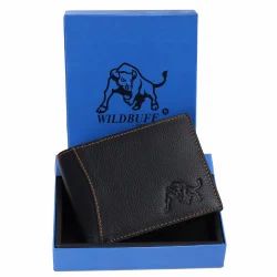 Mens Black Designer Leather Wallet