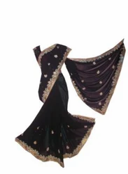 Party Wear Designer Black Saree