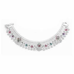 Designer Silver Payal