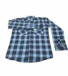 US 47 Collection Men Blue Checked Casual Shirt