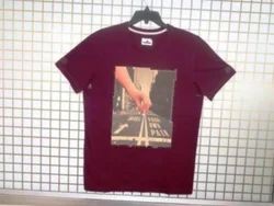 Mens  Round Neck Short Sleeve Tee